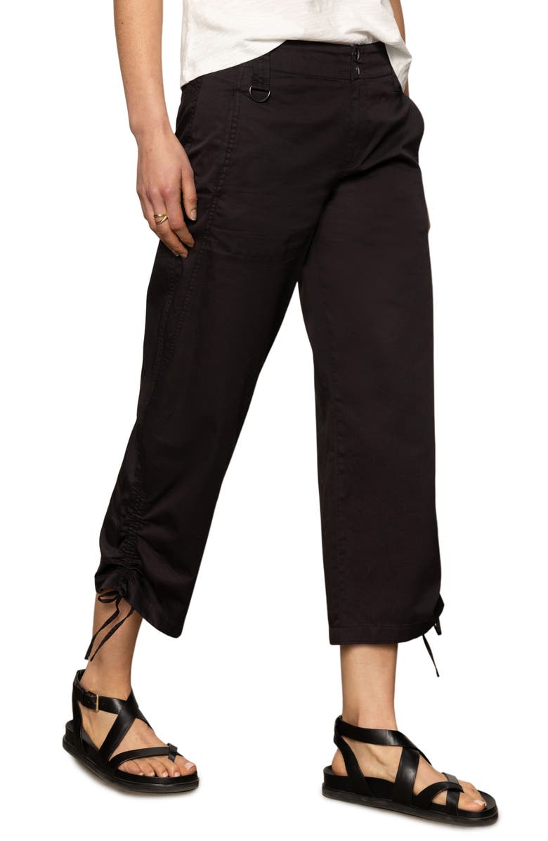 Sanctuary Cotton Twill Utility Crop Pants, Alternate, color,