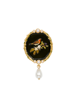 Fable England Robin Bramble & Pearl Brooch
