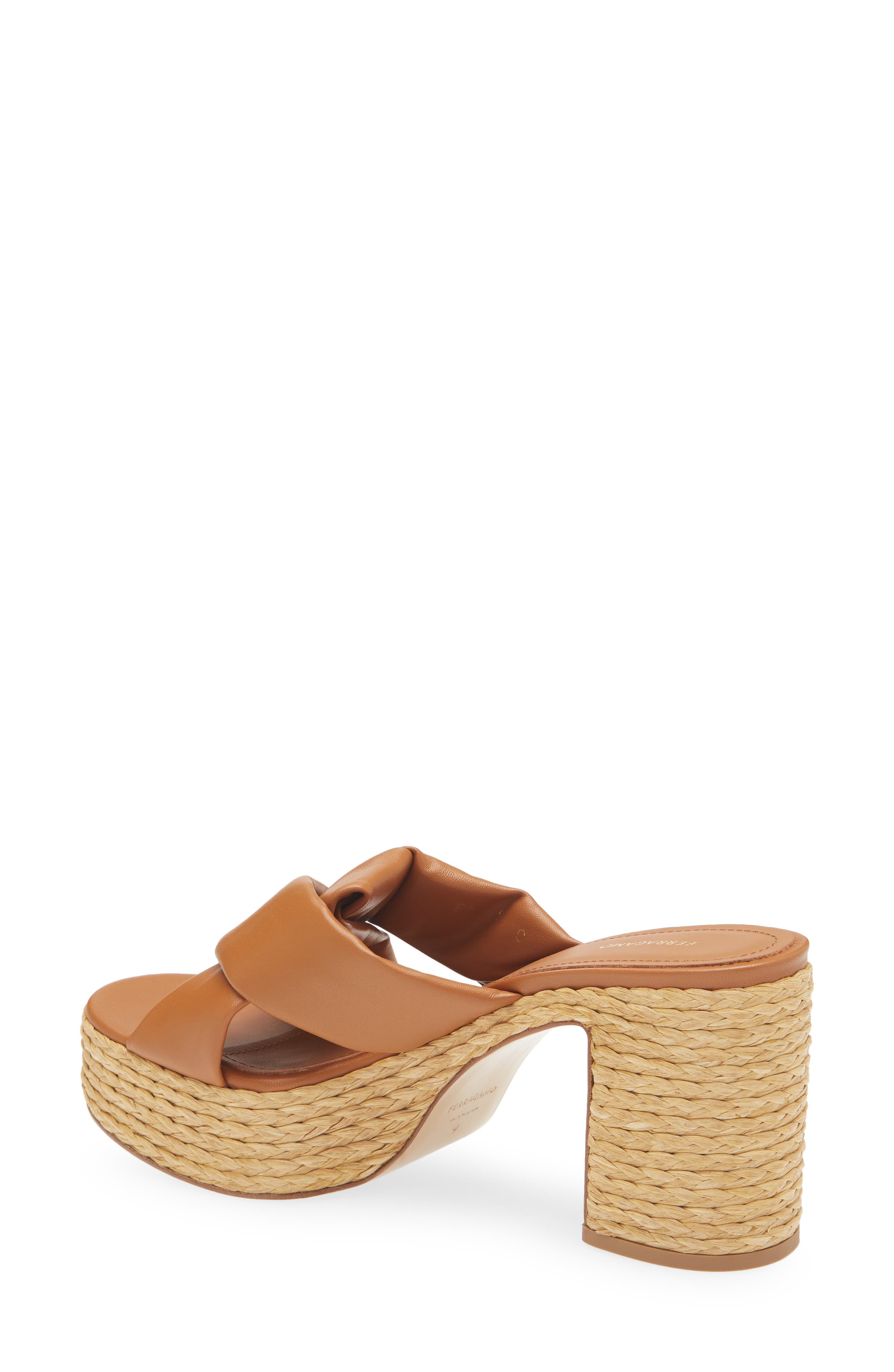 FERRAGAMO Douglas Platform Slide Sandal, Alternate, color, 