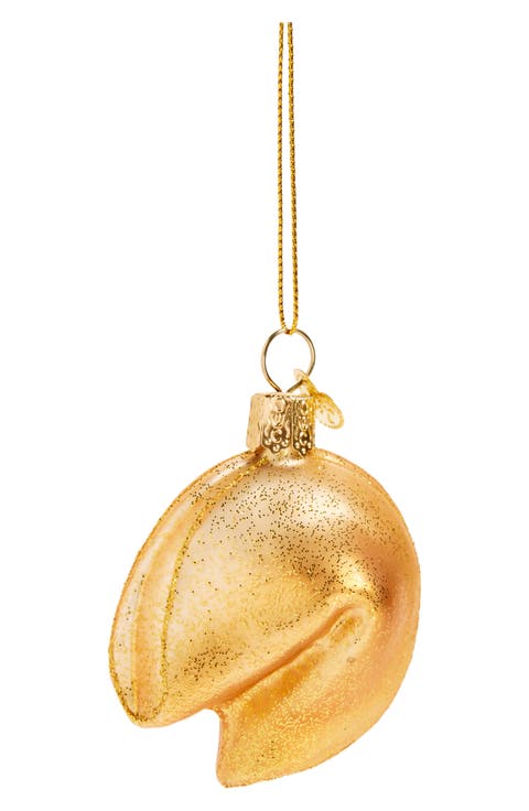 Fortune Cookie Glass Ornament