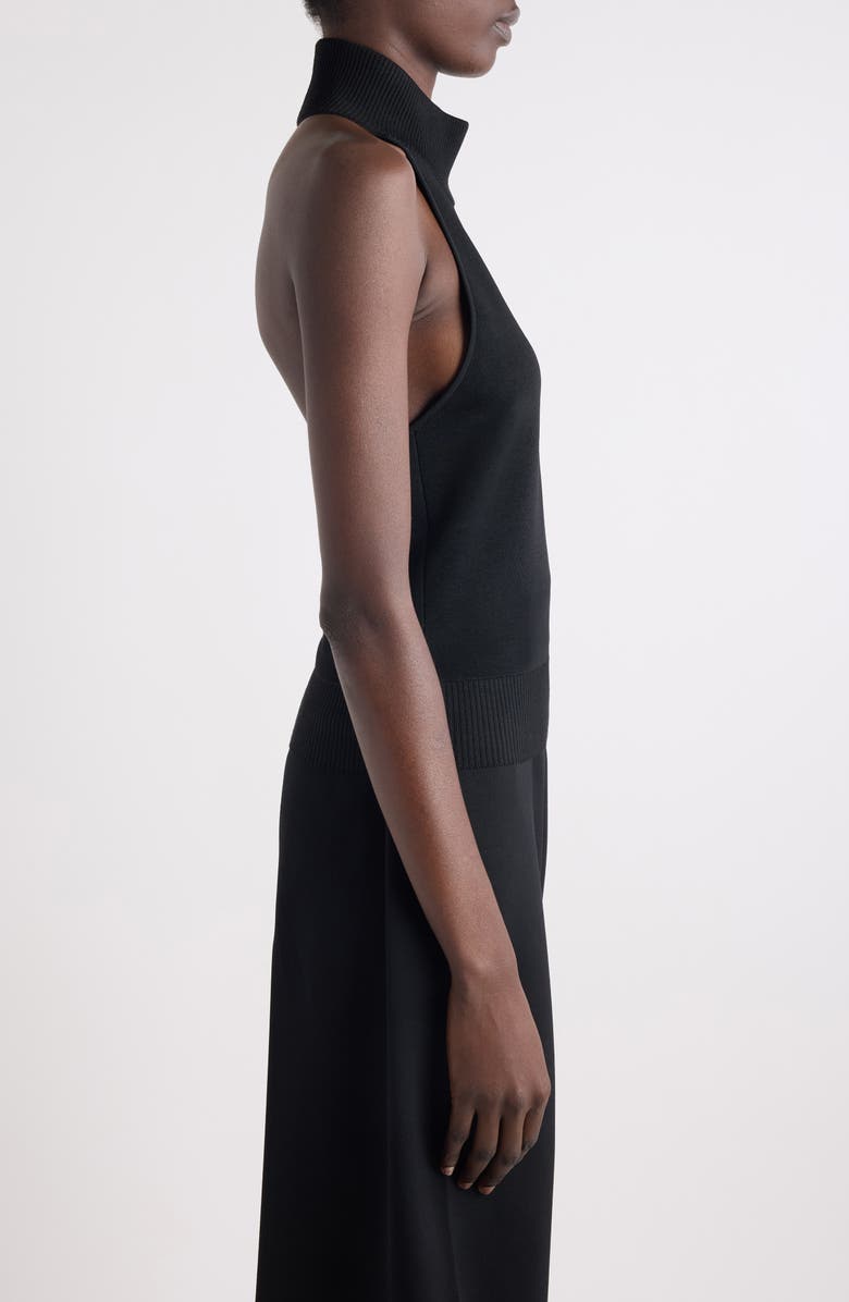 Givenchy High Neck Open Back Top, Alternate, color, Black