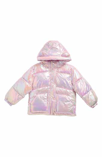 Rothschild Kids' Crinkle Metallic Hooded Puffer Jacket