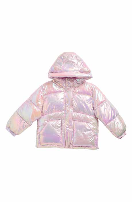 Rothschild Kids' Crinkle Metallic Hooded Puffer Jacket