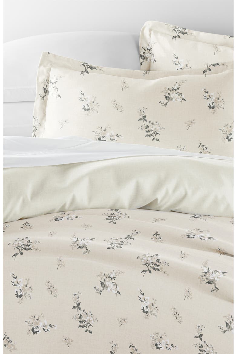 Pattern Duvet Cover & Sham Set, Alternate, color, DELICATE FLORAL IVORY