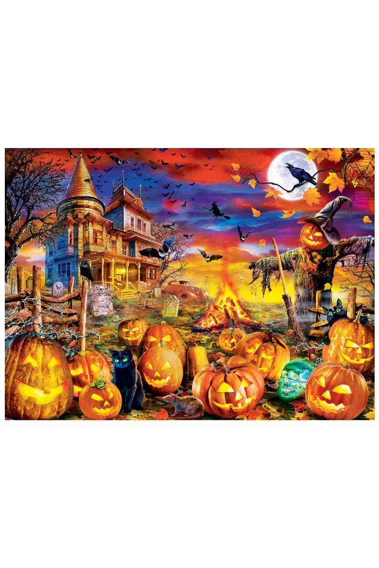 The Pumpkin King 100 Piece Glow Puzzle, Alternate, color, Multicolor