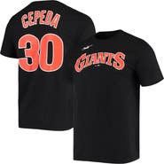 Nike Men's Nike Orlando Cepeda Black San Francisco Giants Name & Number T-Shirt