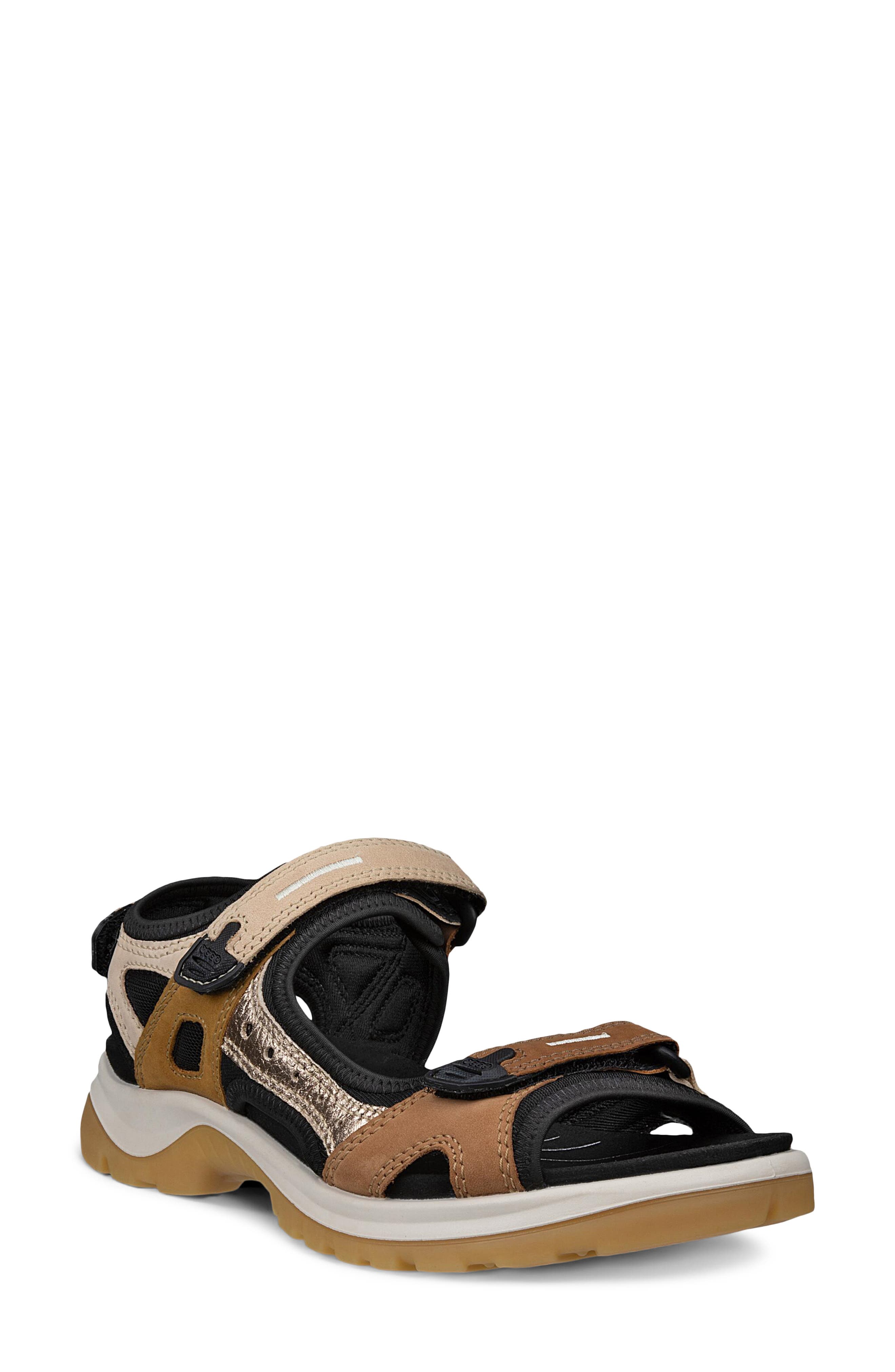 ECCO Yucatan Sandal, Main, color, Brown Multi