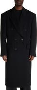 Balenciaga Double Breasted Wool Topcoat