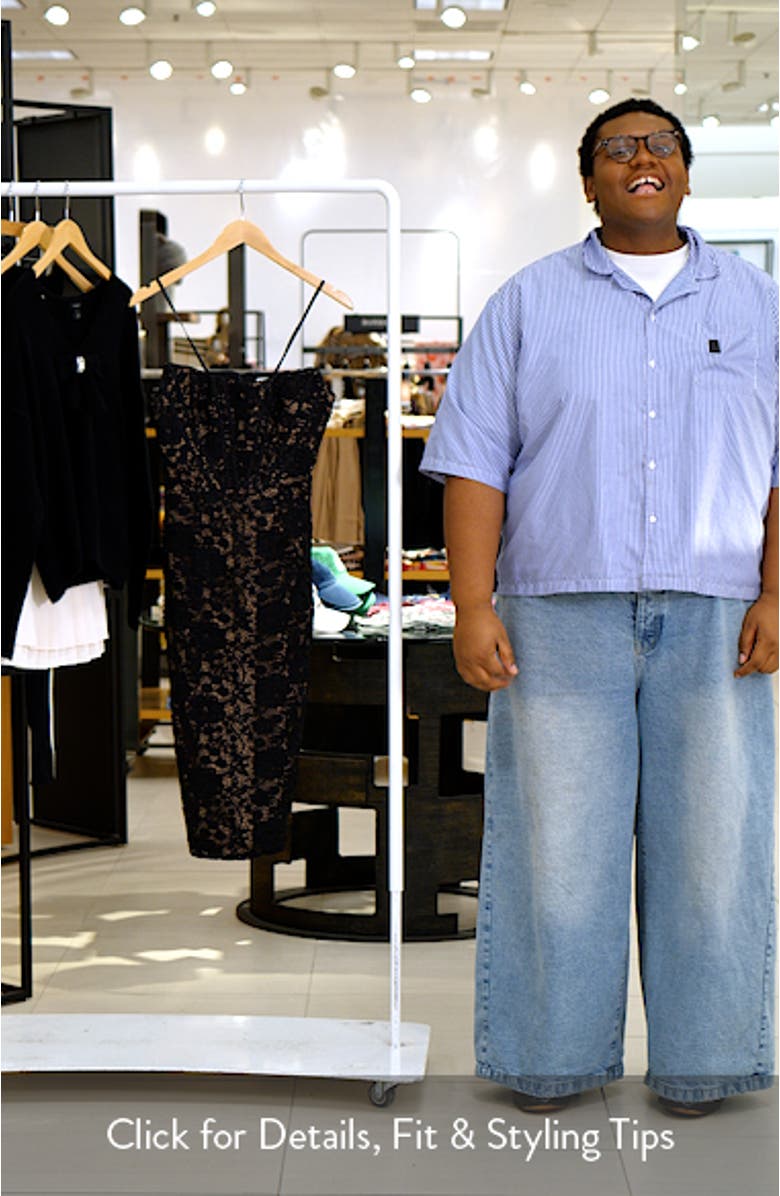 Cosette Strapless Lace Corset Cocktail Dress, sales video thumbnail