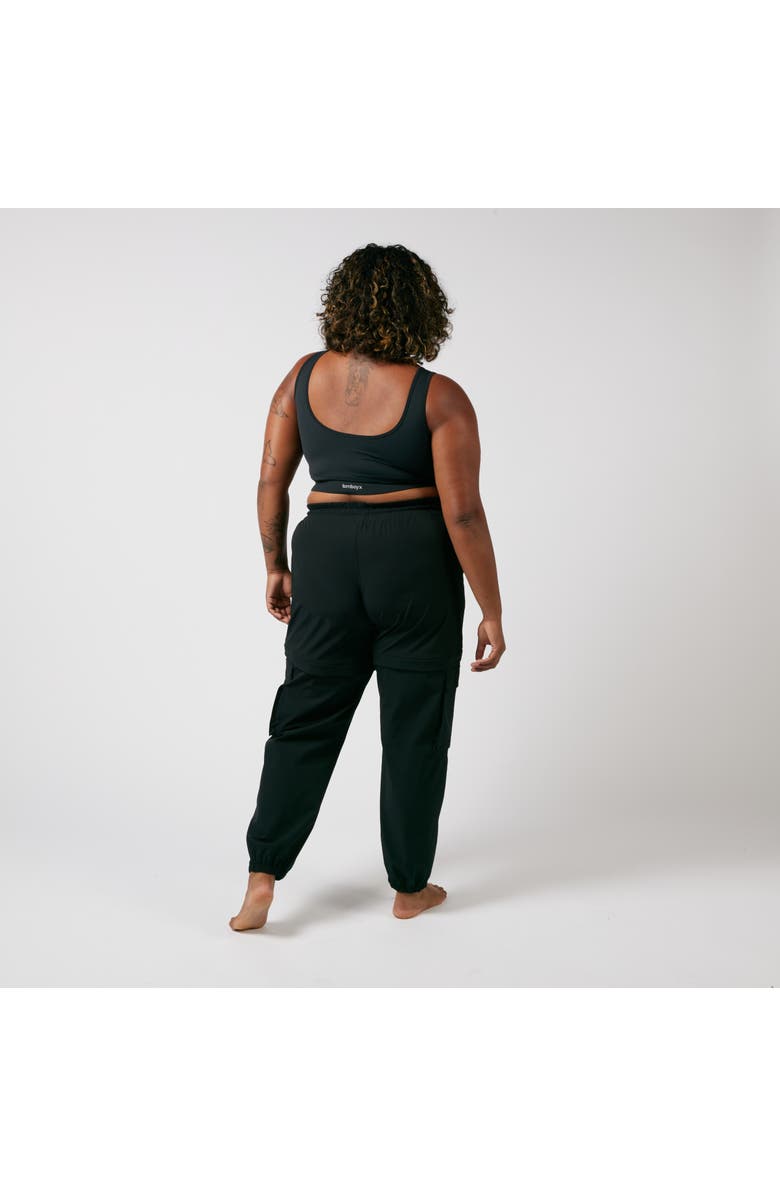 TomboyX Zip-Off Running Jogger, Alternate, color, Black