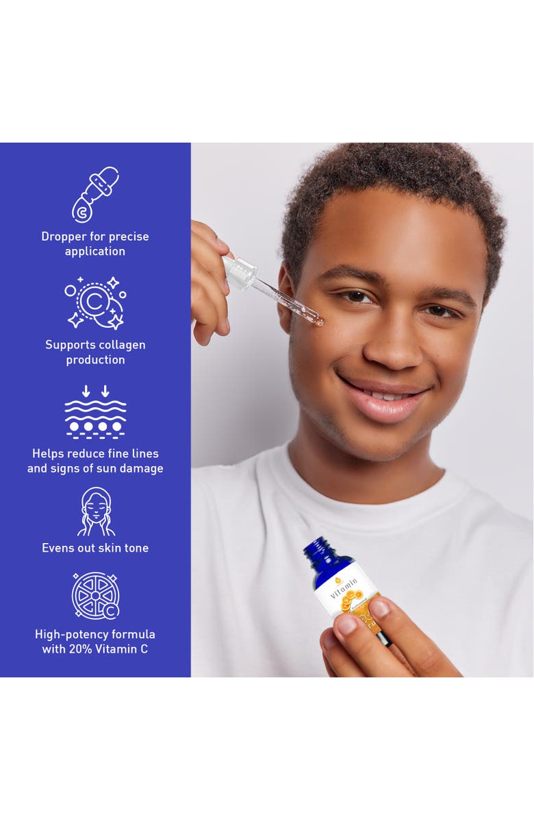 PURSONIC Radiant Skin Bundle Vitamin C Serum & Tea Tree Sheet Masks, Alternate, color, Multicolor