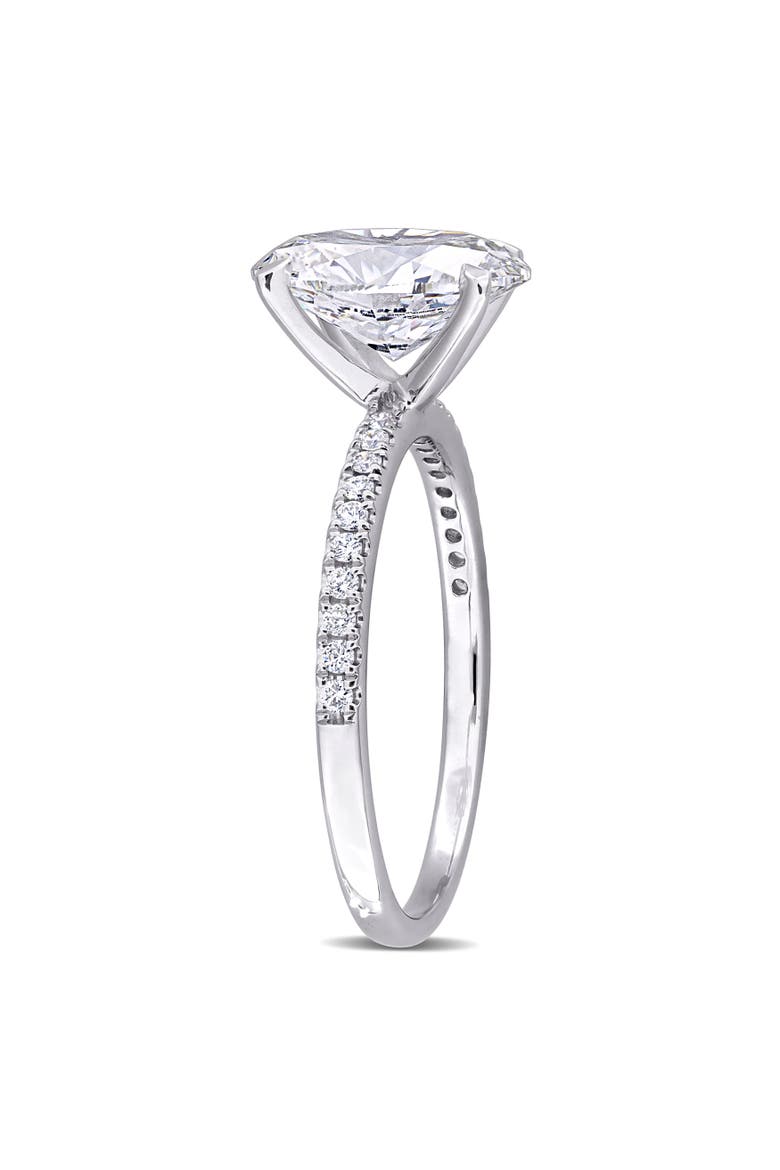2-1/6 CTW Lab Grown Diamond Oval Ring 14k, Alternate, color, White Gold