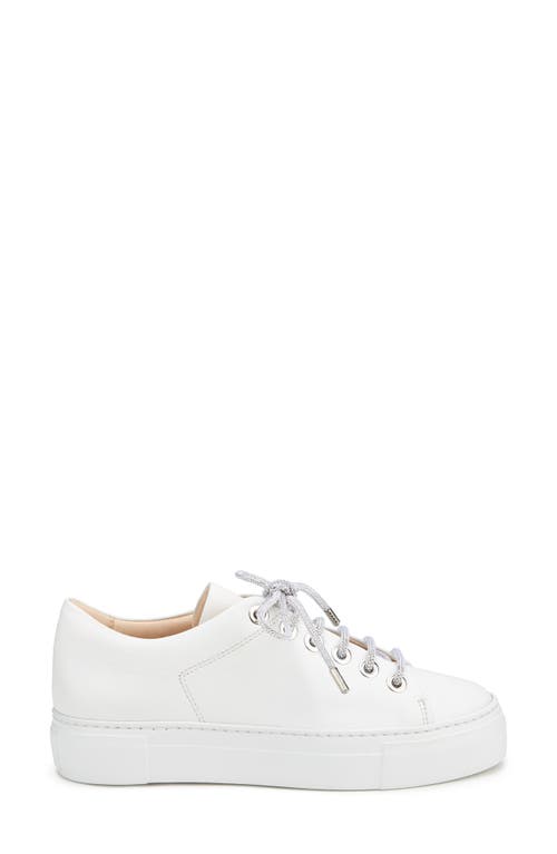 Agl Attilio Giusti Leombruni Agl Crystal Platform Sneaker In White-white