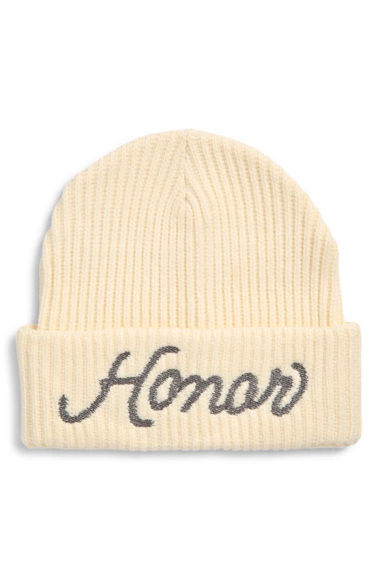 HONOR THE GIFT Chunky Knit Cuffed Beanie, Main, color, Vintage White