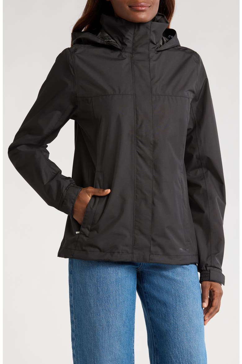 W Aden Waterproof & Windproof Hooded Jacket, Alternate, color, BLACK