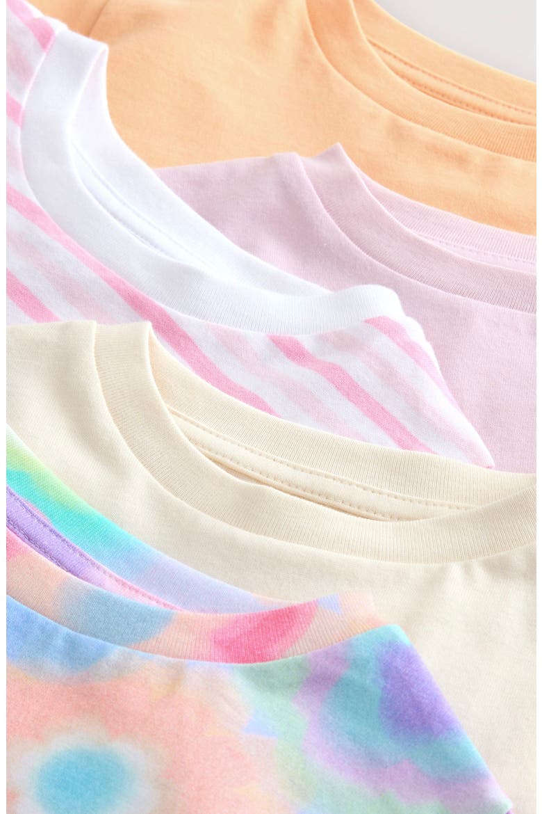 Kids' Assorted 5-Pack Cotton T-Shirts Set, Alternate, color, PINK ASSORTED