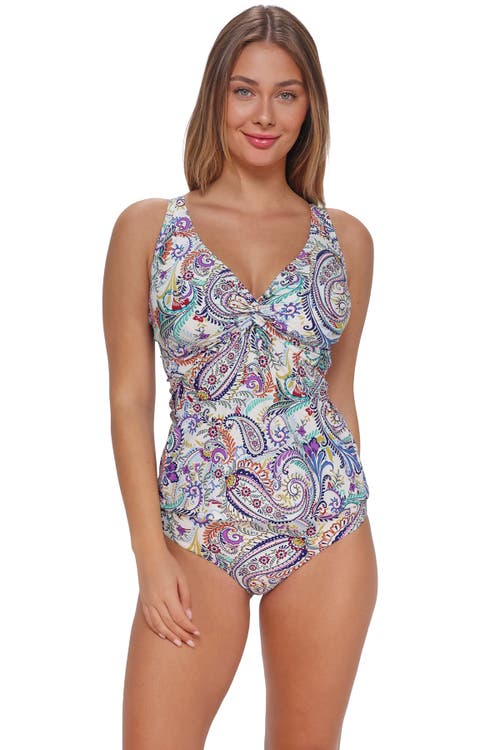 Sunsets Forever Tankini Swimsuit Top In Multi