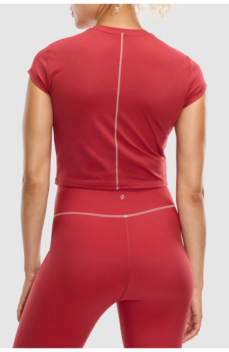 Peloton Cadent Short Sleeve, Alternate, color, Garnet