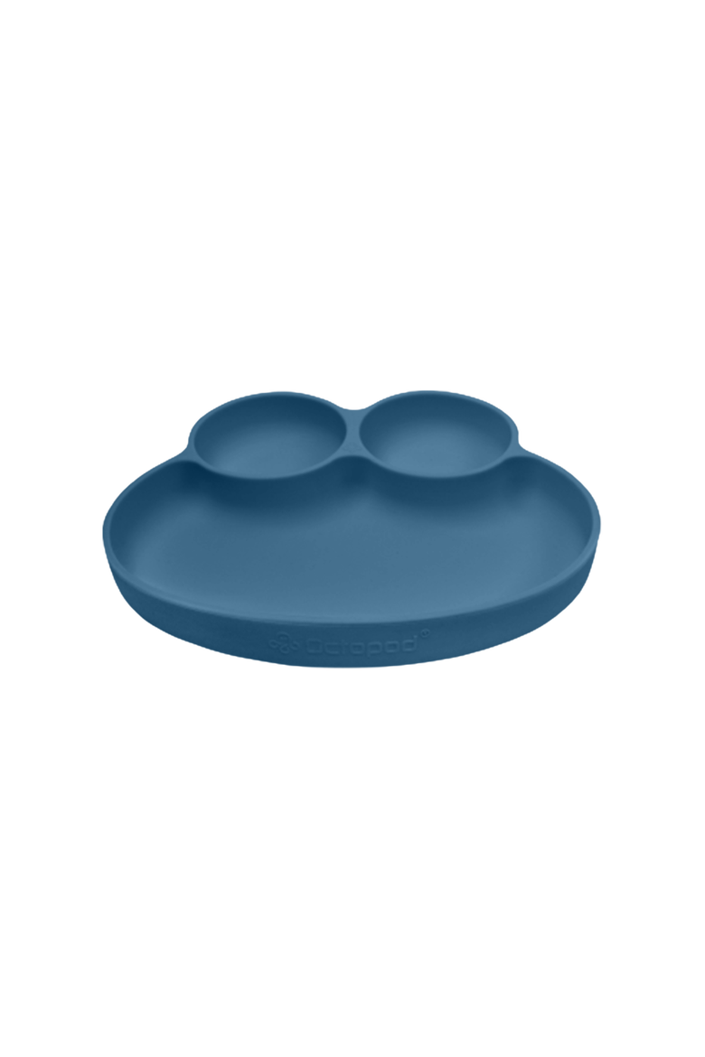Octopod Frog Silicone Suction Dish Plate, Alternate, color, Space Blue
