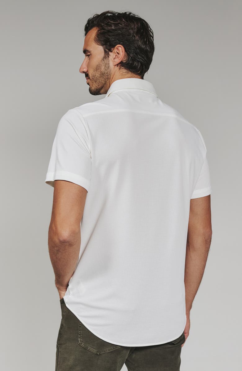 7 Diamonds Alldridge Short Sleeve Button-Up Shirt, Alternate, color, White