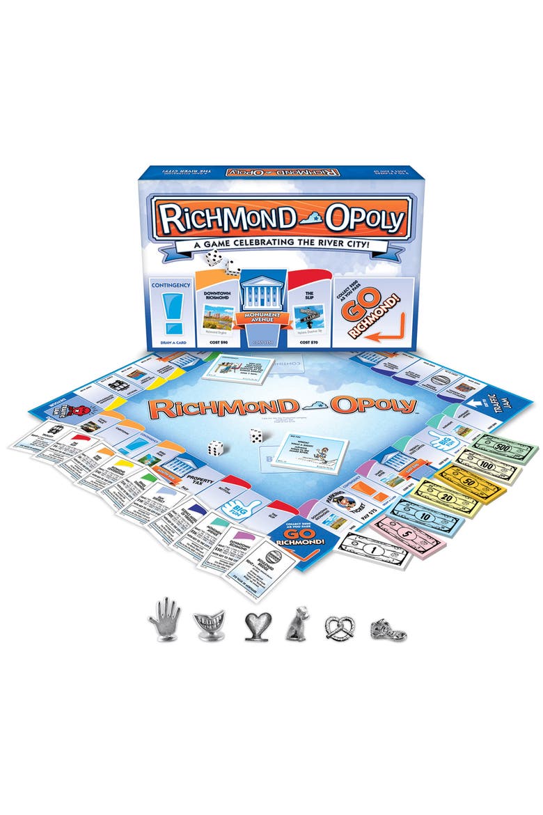 Richmondopoly Monopoly Board Game, Alternate, color, Multicolored