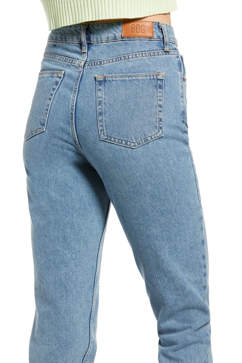 Women's High Waist Mom Jeans, Alternate, color, MID VINTAGE