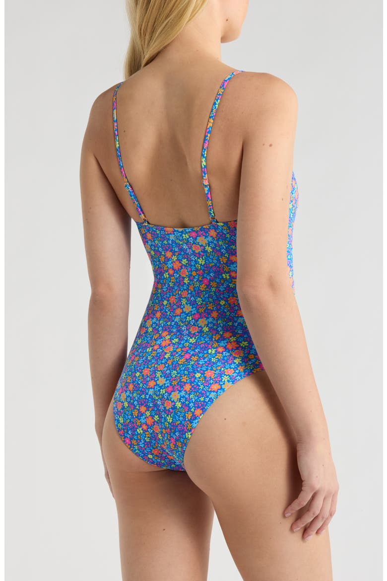 Hidden Underwire One-Piece Swimsuit, Alternate, color, ELECTRIC BLOOM