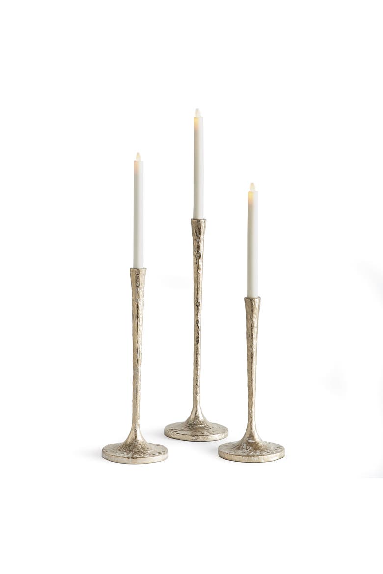 Burke Taper Candle Holders Set of 3, Main, color, Gold