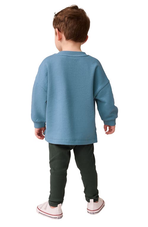 Next Kids' Long Sleeve T-shirt & Leggings Set In Blue