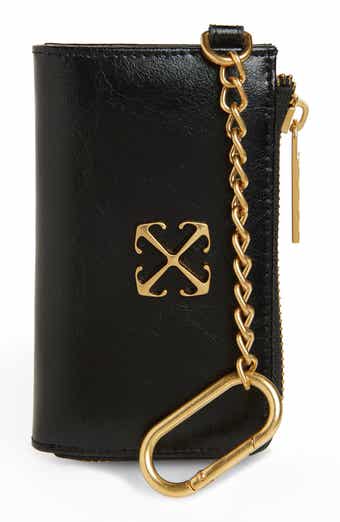 Off-White Leather Key Chain Wallet