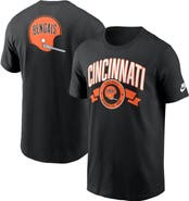 Nike Men's Nike Black Cincinnati Bengals Rewind Front and Back Hit Essential T-Shirt