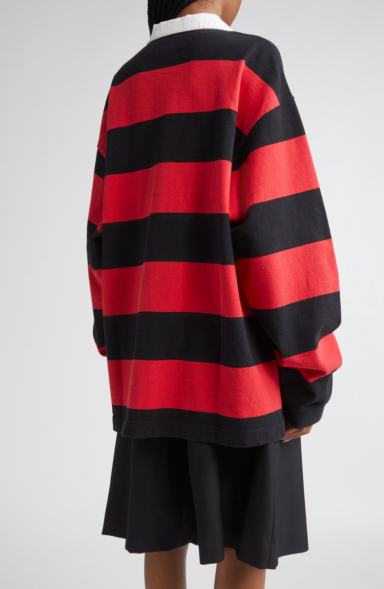Vaquera Stripe Oversize Rugby Shirt, Alternate, color, 
