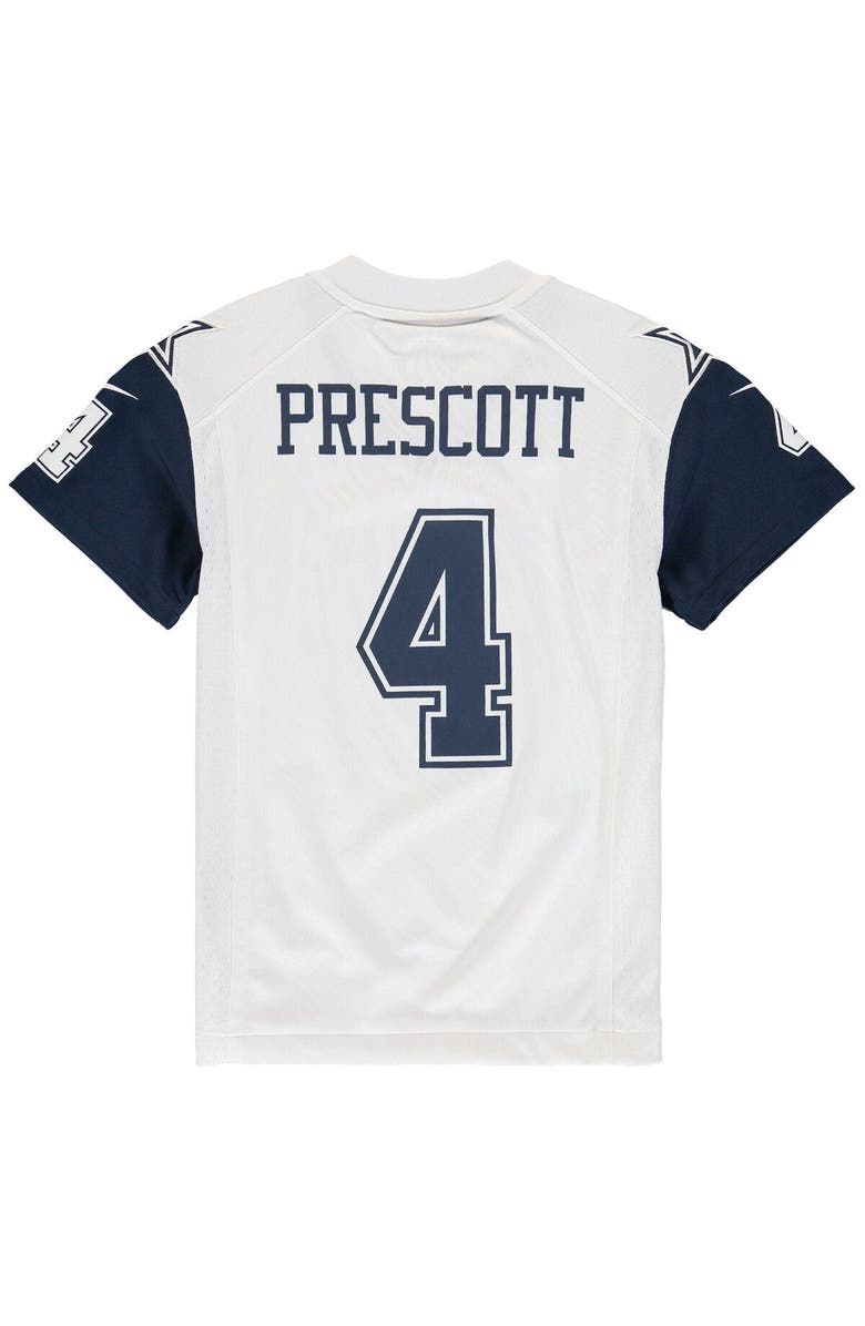 Nike Youth Nike Dak Prescott White Dallas Cowboys Color Rush Game Jersey, Alternate, color, White