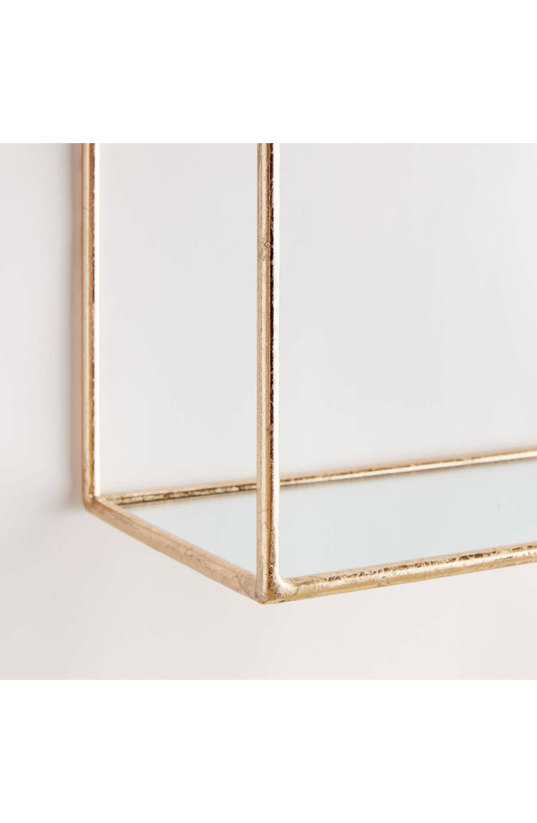 Napa Home & Garden Abbey Mirrored Wall Shelves Set Of 2, Alternate, color, Gold