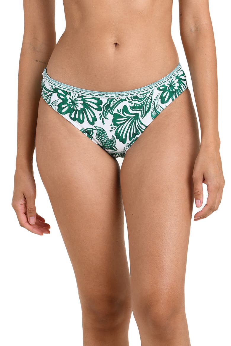 Botanical Brocade Bikini Bottoms, Main, color, JUNGLE