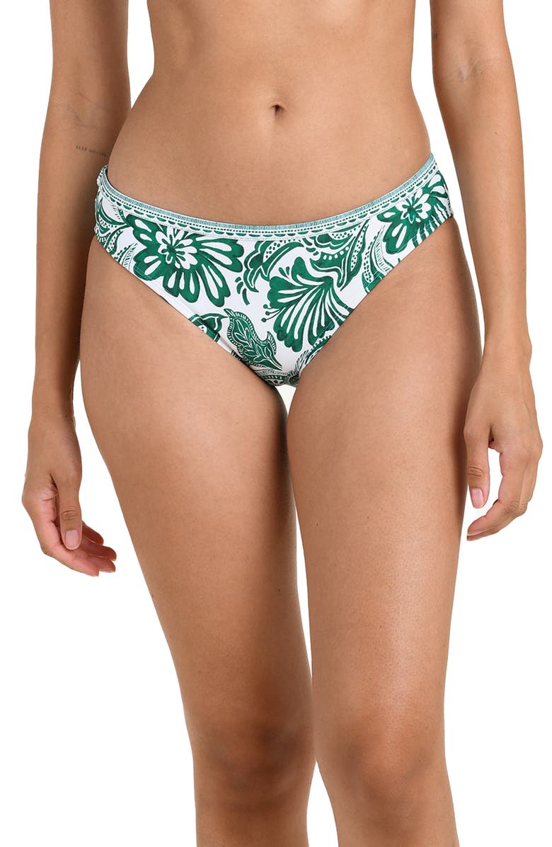 La Blanca Botanical Brocade Bikini Bottoms, Main, color, Jungle