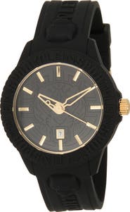 PLEIN SPORT Fearless Silicone Strap Watch, 43mm
