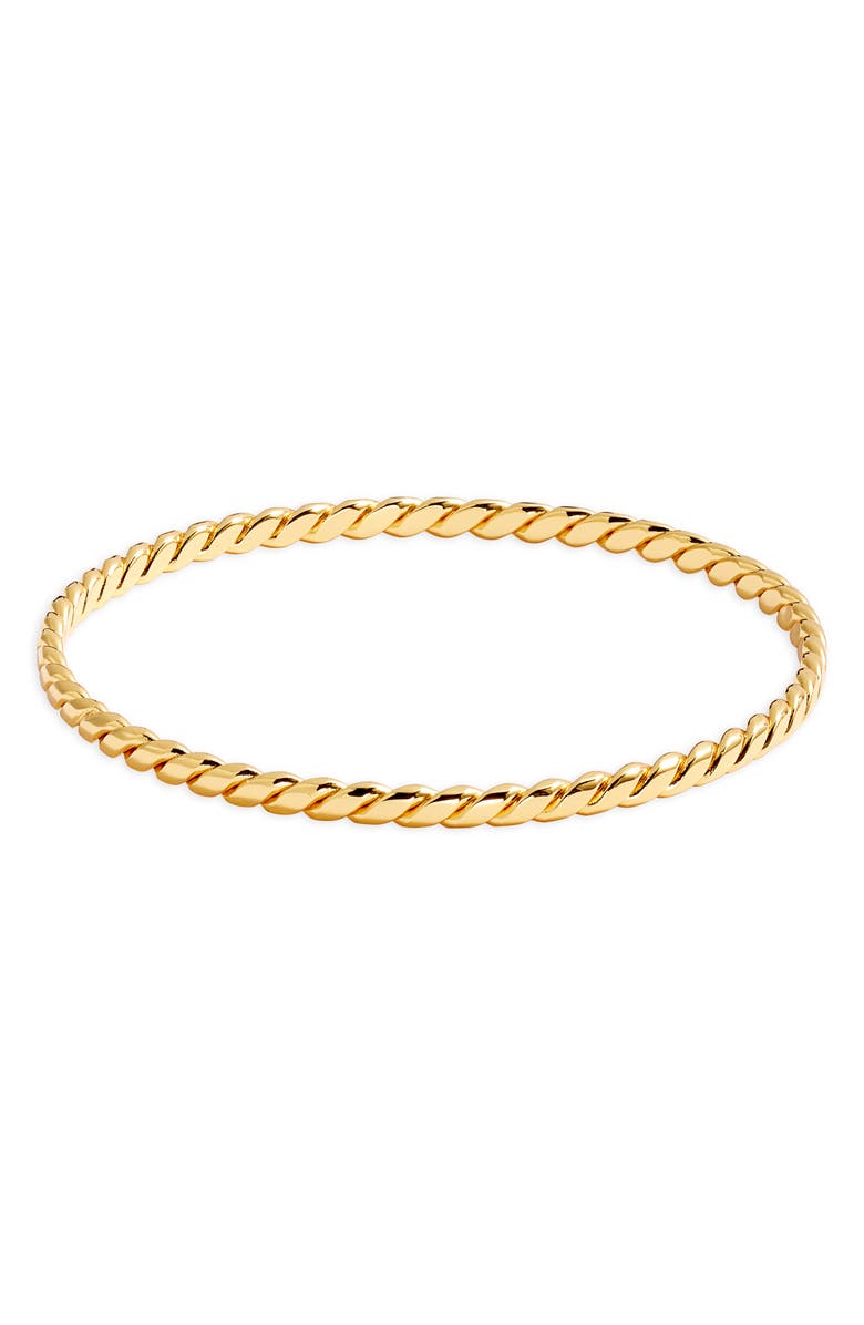 Kiara by Ki-Ele Karo Swirl II Bangle, Main, color, Gold