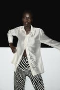 H&M Barrel-leg Twill Trousers