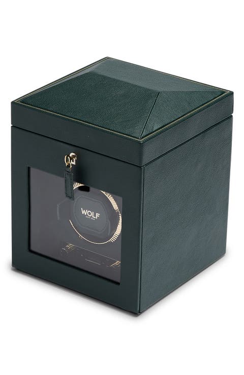 British Racing Single Watch Winder with Storage