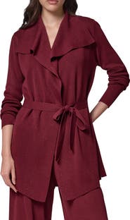 Donna Karan New York Metallic Belted Cardigan