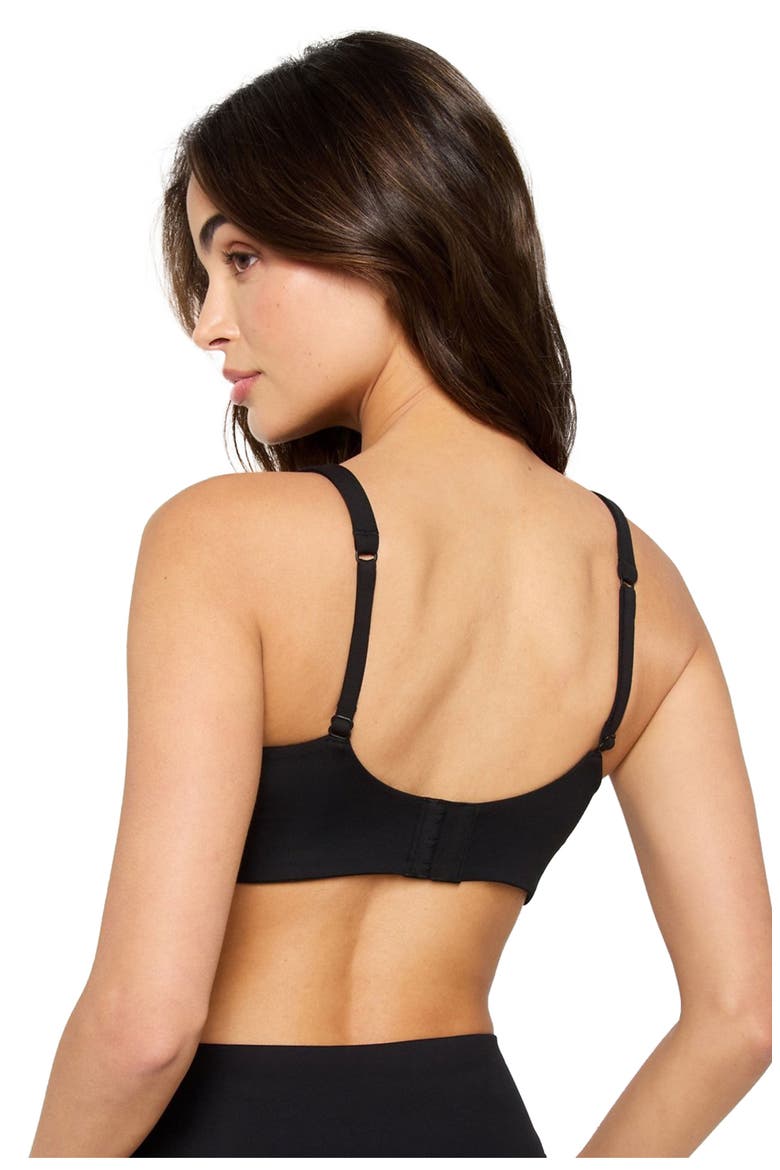 PureLuxe Longline Low Impact Bra, Alternate, color, Black