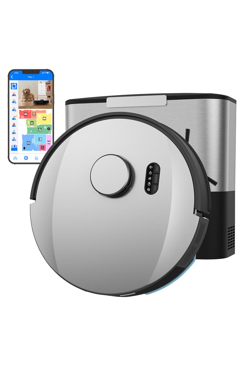 UltraVision Object-Aware Robot Vacuum & Mop, Main, color, Stainless Steel
