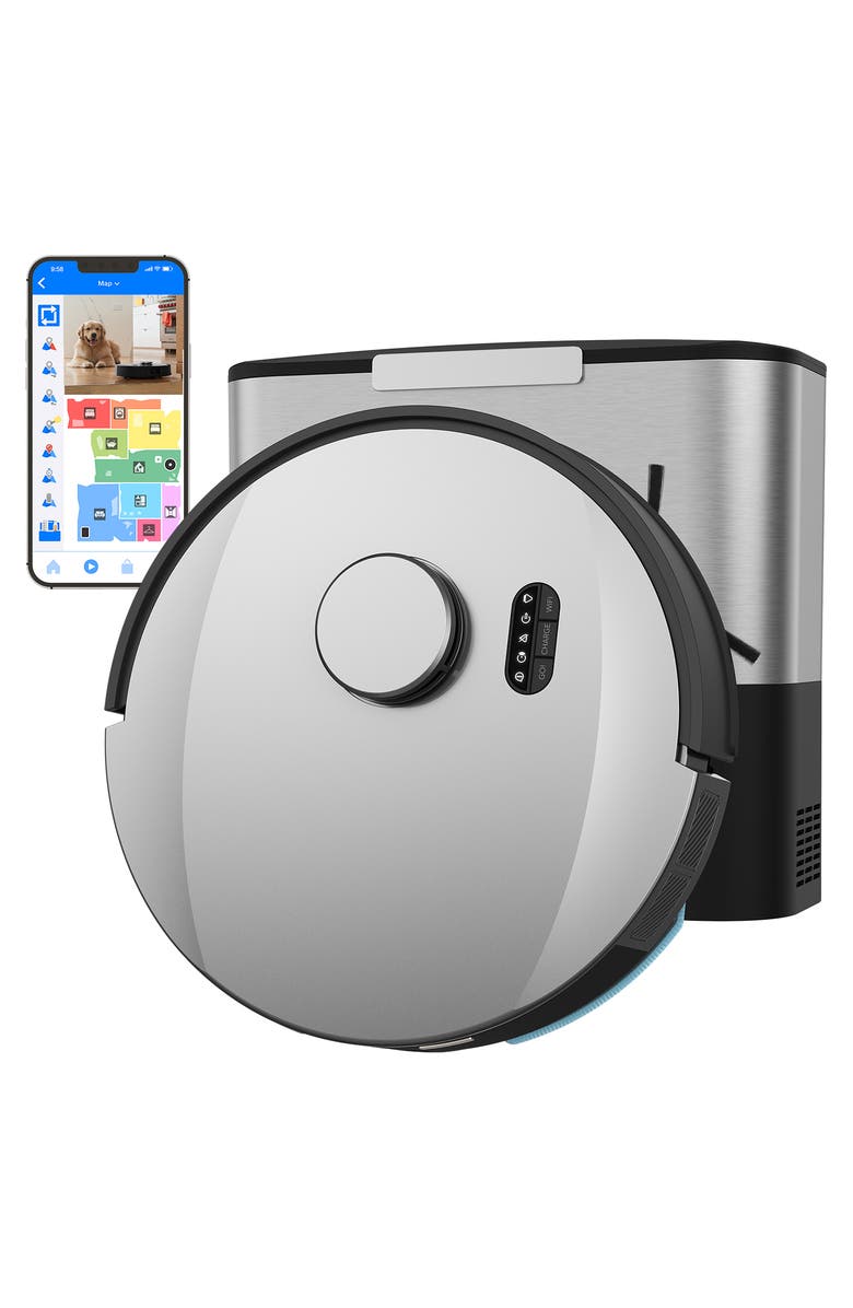 BOBSWEEP UltraVision Object-Aware Robot Vacuum & Mop, Main, color, Stainless Steel