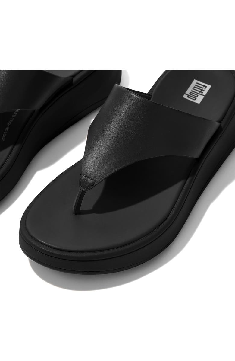FitFlop F-Mode Platform Sandal, Alternate, color, All Black