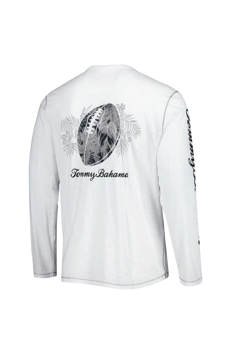 Tommy Bahama Men's Tommy Bahama White Atlanta Falcons Laces Out Billboard Long Sleeve T-Shirt, Alternate, color, White