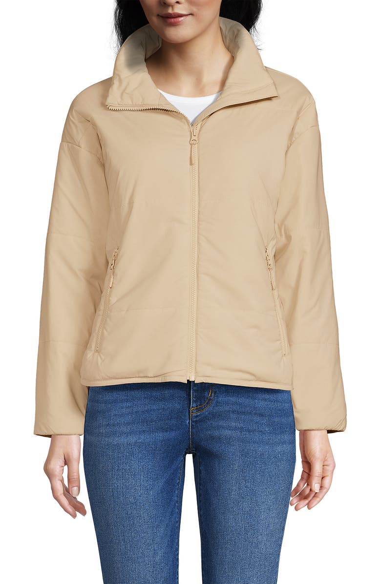 Lands
 End WanderFree Insulated Jacket, Main, color, White