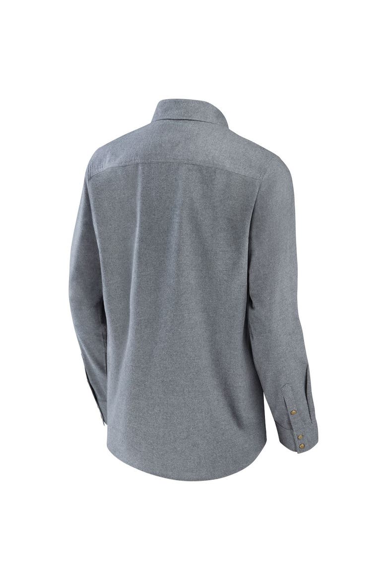 Men's NFL x Darius Rucker Collection by Fanatics Gray Tampa Bay Buccaneers Chambray Button-Up Long Sleeve Shirt, Alternate, color, Gray