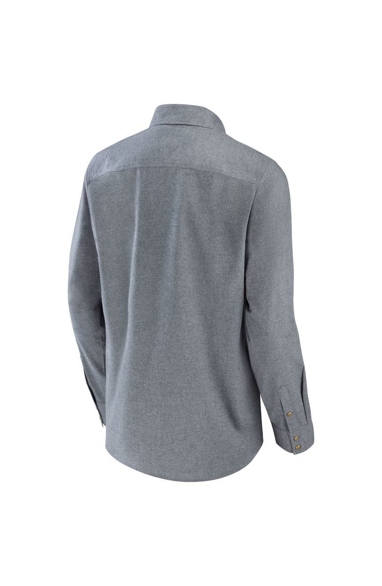 NFL X DARIUS RUCKER Men's NFL x Darius Rucker Collection by Fanatics Gray Tampa Bay Buccaneers Chambray Button-Up Long Sleeve Shirt, Alternate, color,