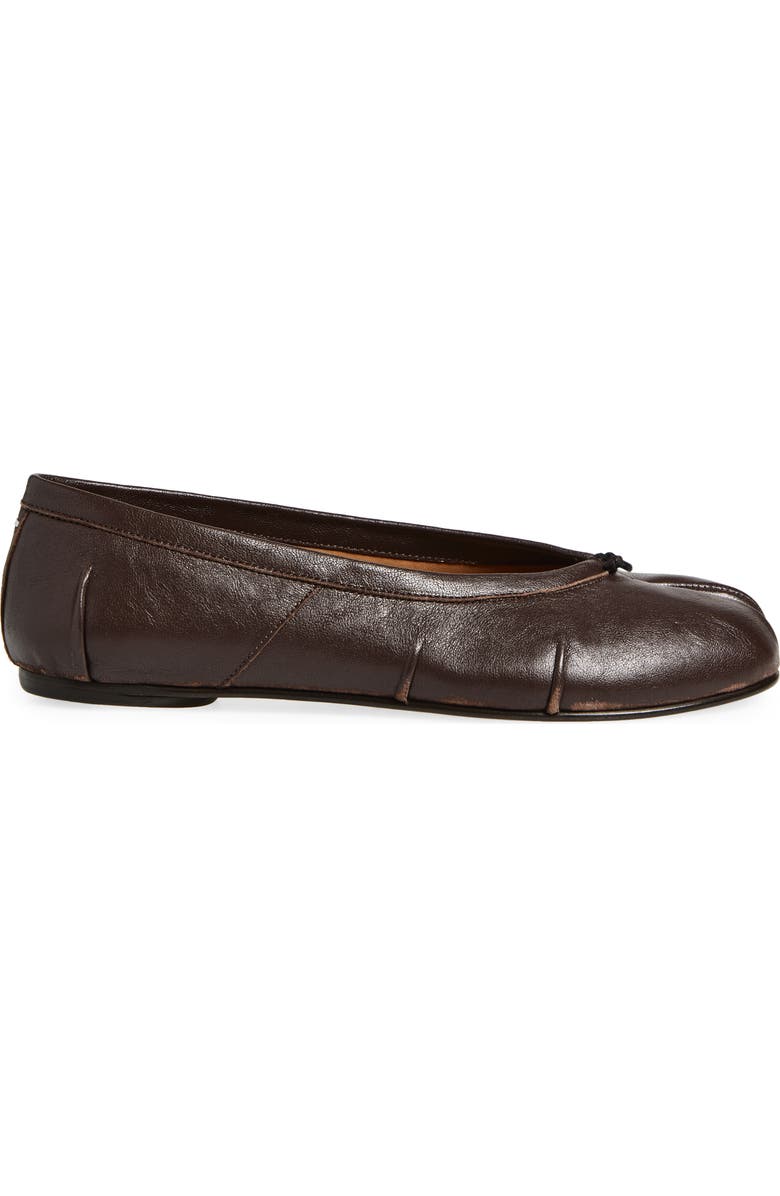 Maison Margiela Tabi Ballerina Flat, Alternate, color, Moka